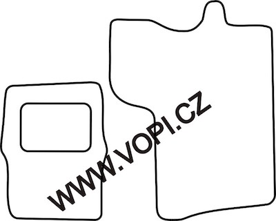 Textil-Autoteppiche Renault Master 1998 - 2004 Carfit (3824)